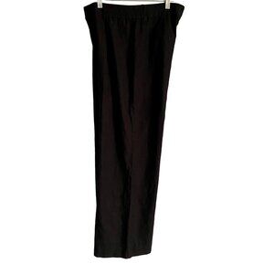 Sound Style Black Linen Blend Pants Women's Size 8